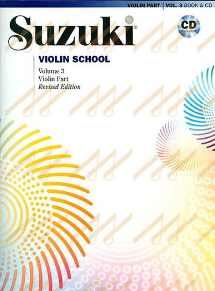 Suzuki Violin School Volume 3 Book & CD (Revised Edition) | Merriam ...